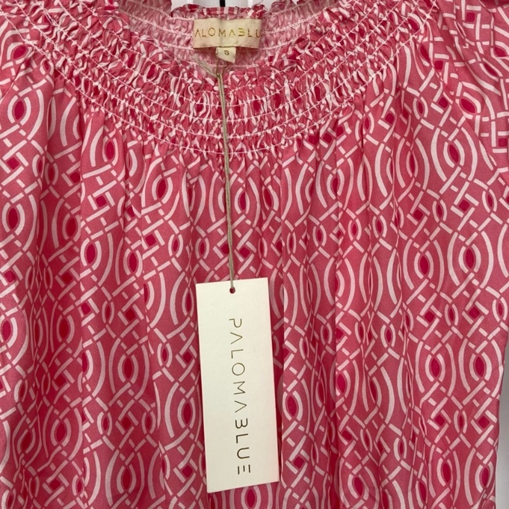 Paloma Blue - Calypso Dress - Pink Rose - Lynx Pattern - Size Small - NWT - Picture 12 of 16